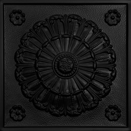 Ceilume Medallion 2ft x 2ft Black Ceiling Tile V1-MDLION-22BKO